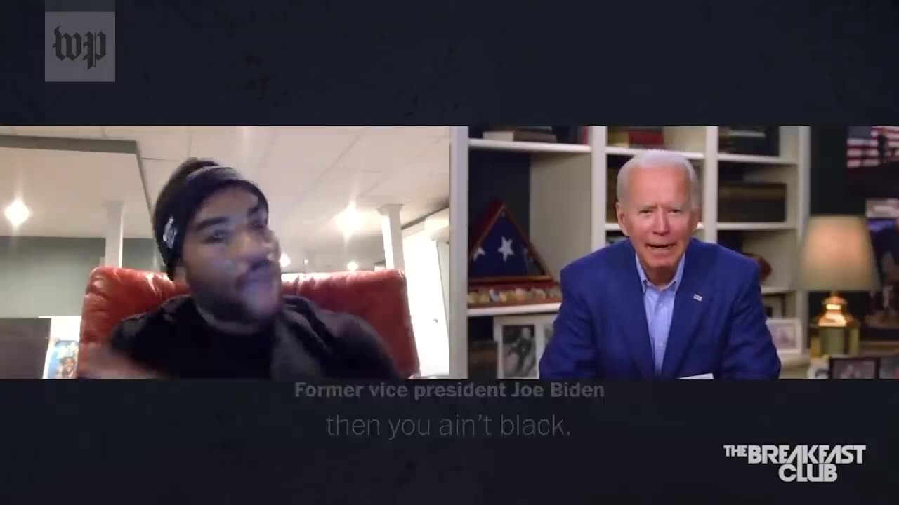 Joe Biden says that if Blacks support Trump then They Ain't Black