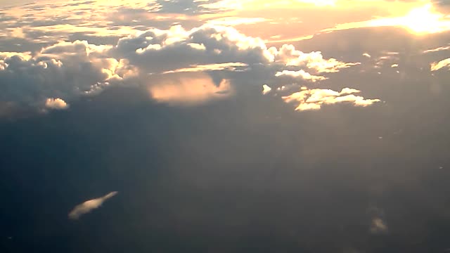 Flying cloud view