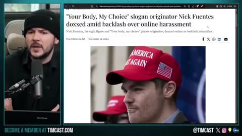 Tim Pool talks about the jеwish woman showing up to Nick Fuentes' house.