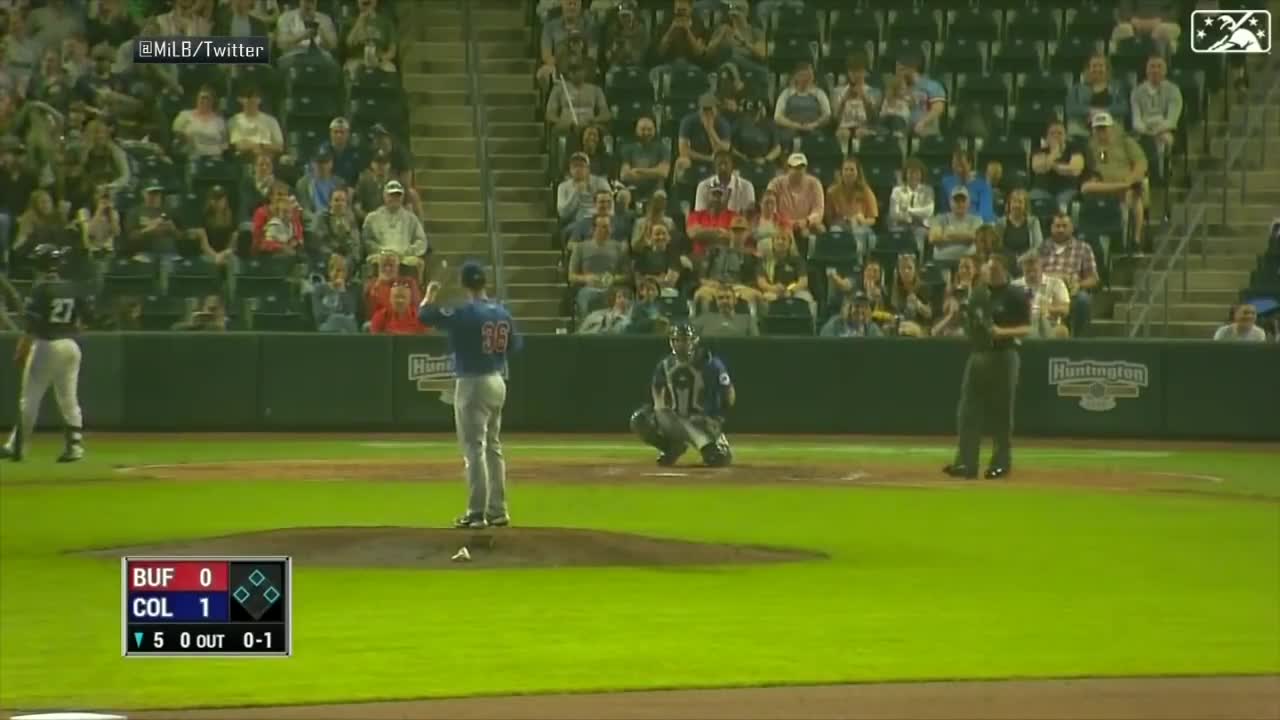 SQUIRREL DELAY AT MINOR LEAGUE BASEBALL GAME | ESPN