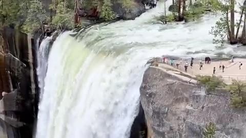 The beauty of Vernal Falls in Yosemite National Park.