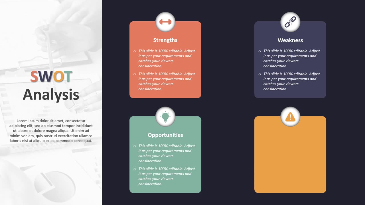 SWOT Analysis PowerPoint Slide