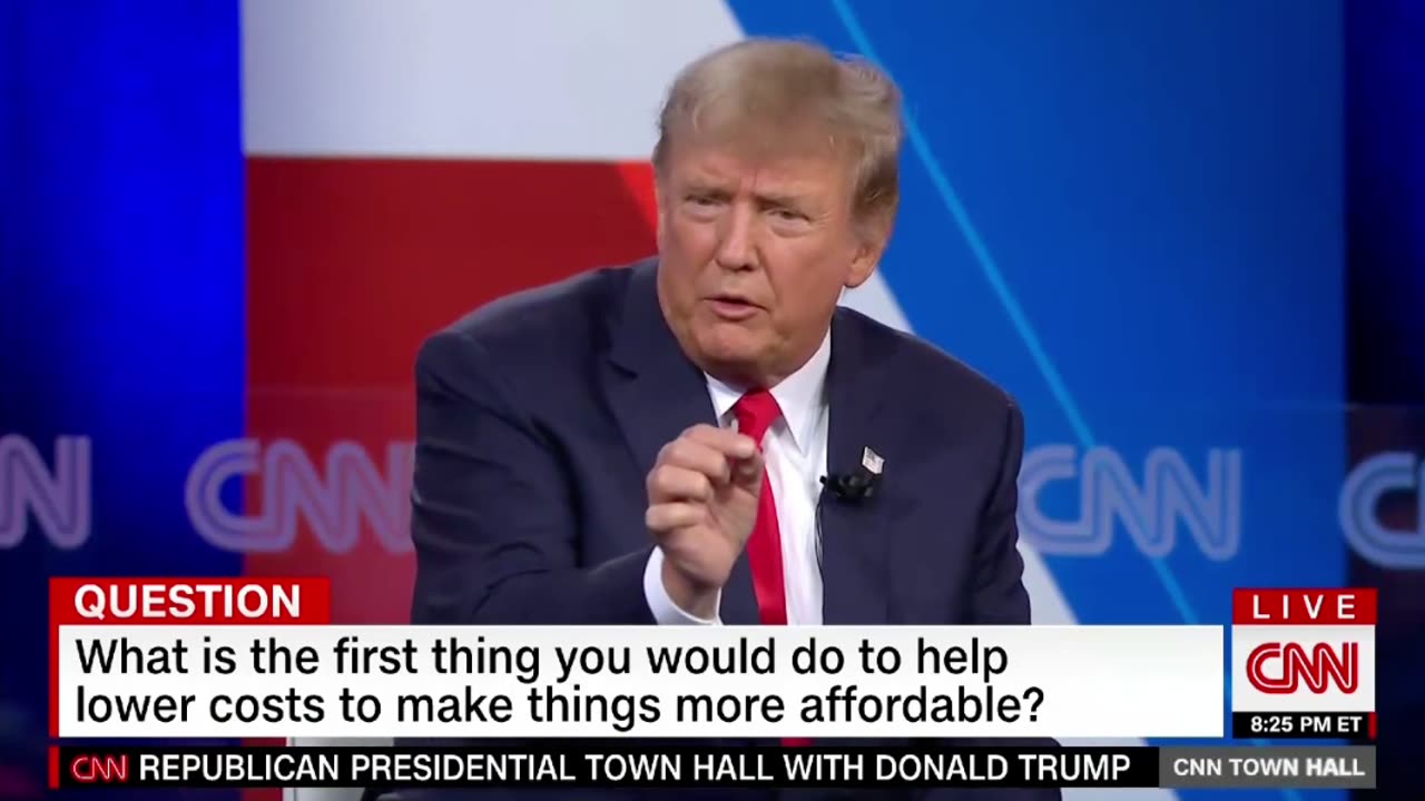 Trump on what he would do first to make life more affordable