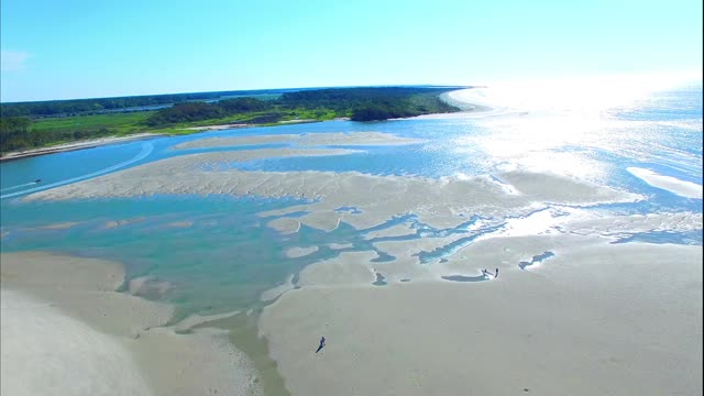 The Point at the end of Cherry Grove Beach, South Carolina