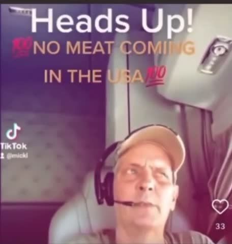 Heads up! No meat coming!