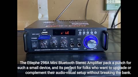 Etlephe 298A Mini Bluetooth Stereo #Amplifier #Amplifier home-Overview