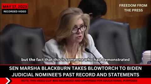 Senator Blackburn is NOT MESSING AROUND!