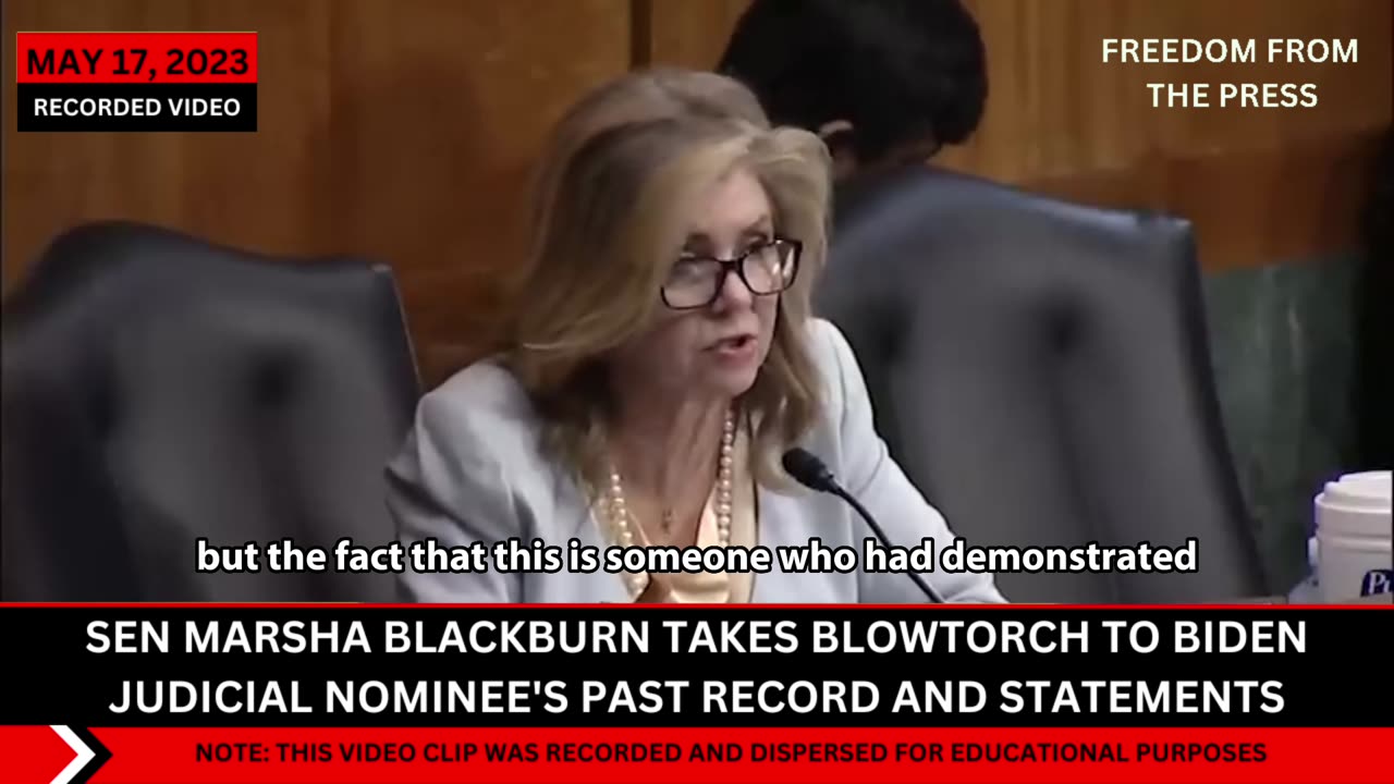 Senator Blackburn is NOT MESSING AROUND!