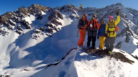 Ice Skating on high mountains