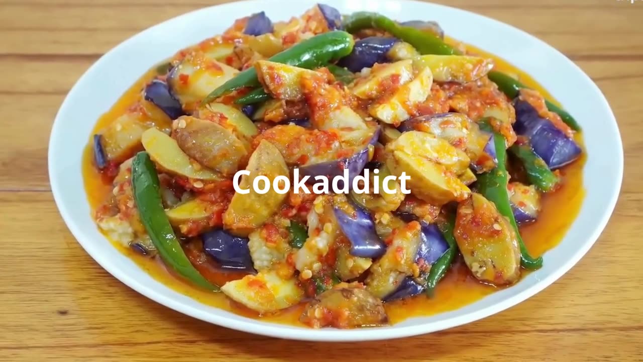 THE DELICIOUS PURPLE EGGPLANT STIR-FRY RECIPE MAKES RICE GLUTTONOUS TO EAT