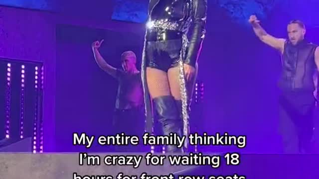 My entire family thinking I'm crazy for waiting 18 hours for front row seats to see an actual icont