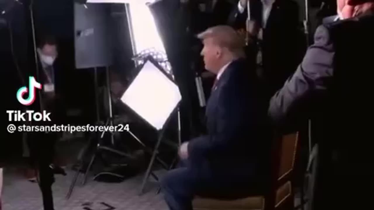 TRUMP WALKS LIKE A GIANT BOSS