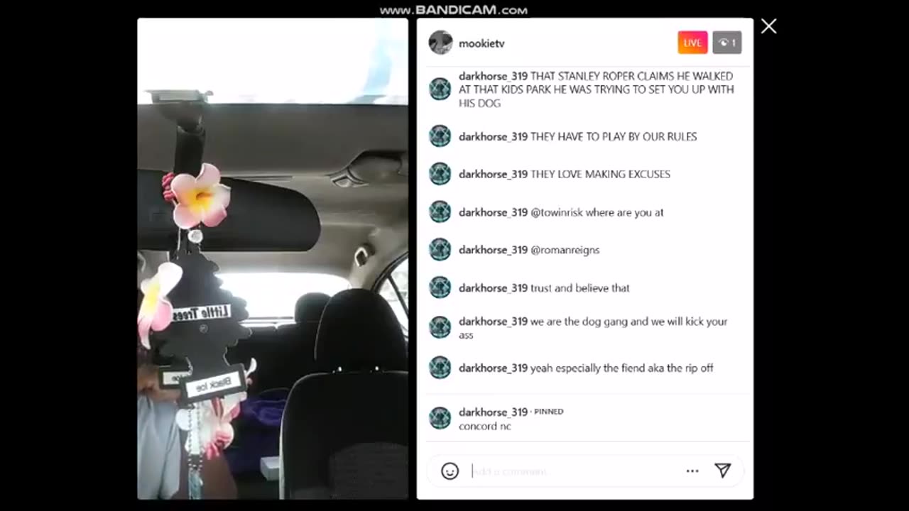 Mookie7o4 Instagram Stream ☞ Concord NC ☜ November 28th 2022