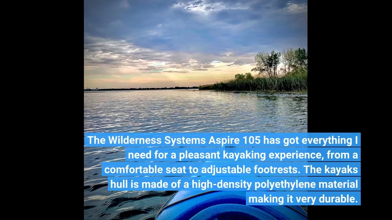 Read Feedback: Wilderness Systems Aspire 105 Sit Inside Recreational Kayak