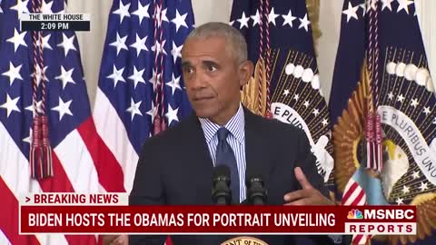 Barack Obama Thanks Biden For 'Faith In Our Democracy' At White House Portrait Unveiling