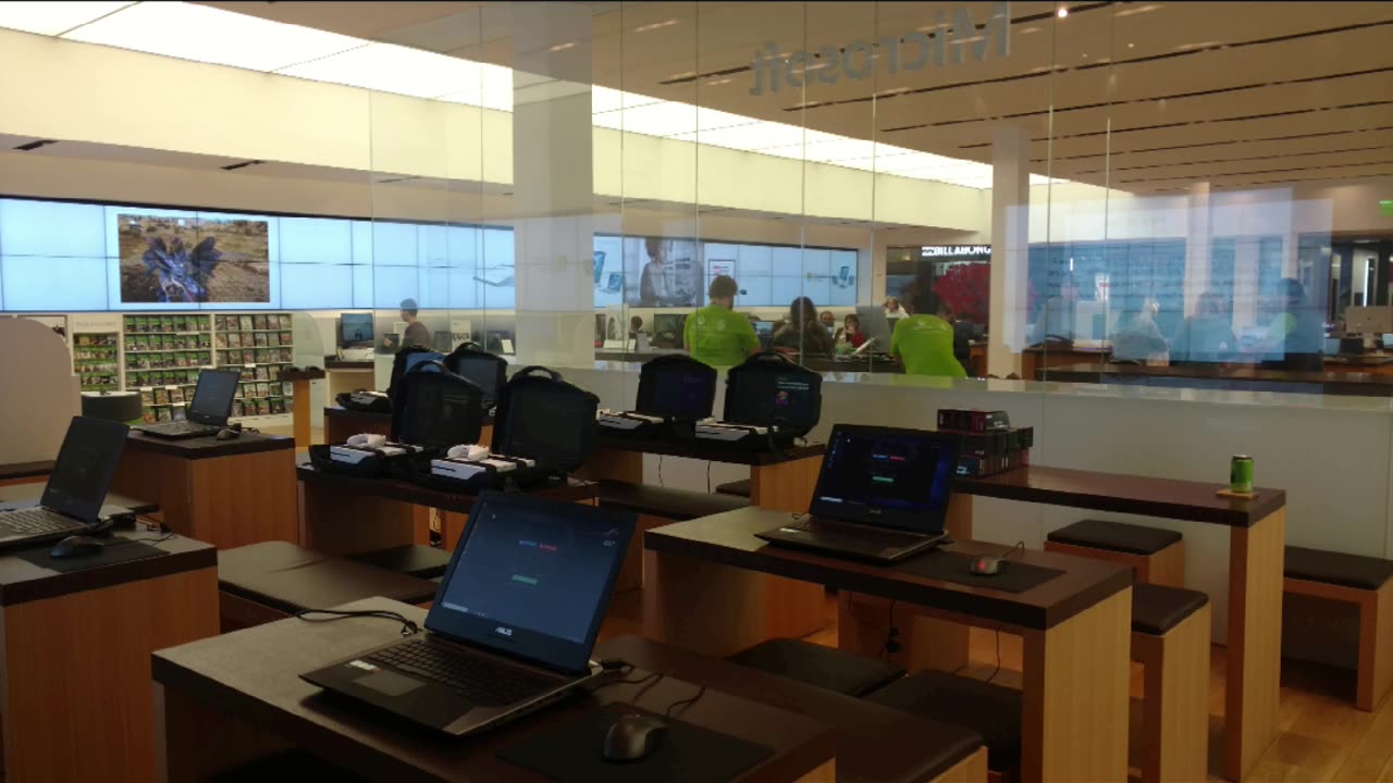 Remember what the Microsoft Store had there?