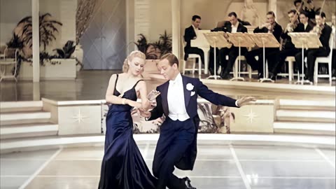Fred Astaire & Ginger Rogers Roberta 1935 Smoke Gets In Your Eyes J. D. Souther 89 colorized 4k