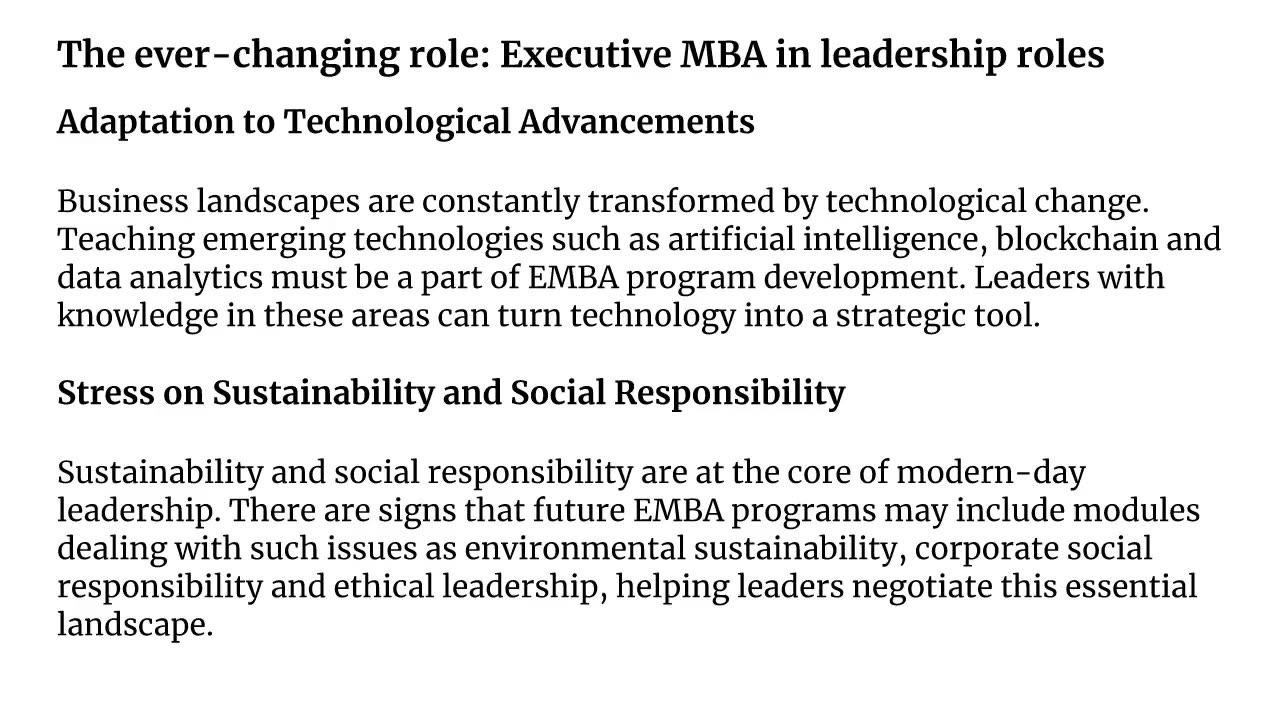 Which Leadership Challenges Does an Executive MBA Help You Overcome?