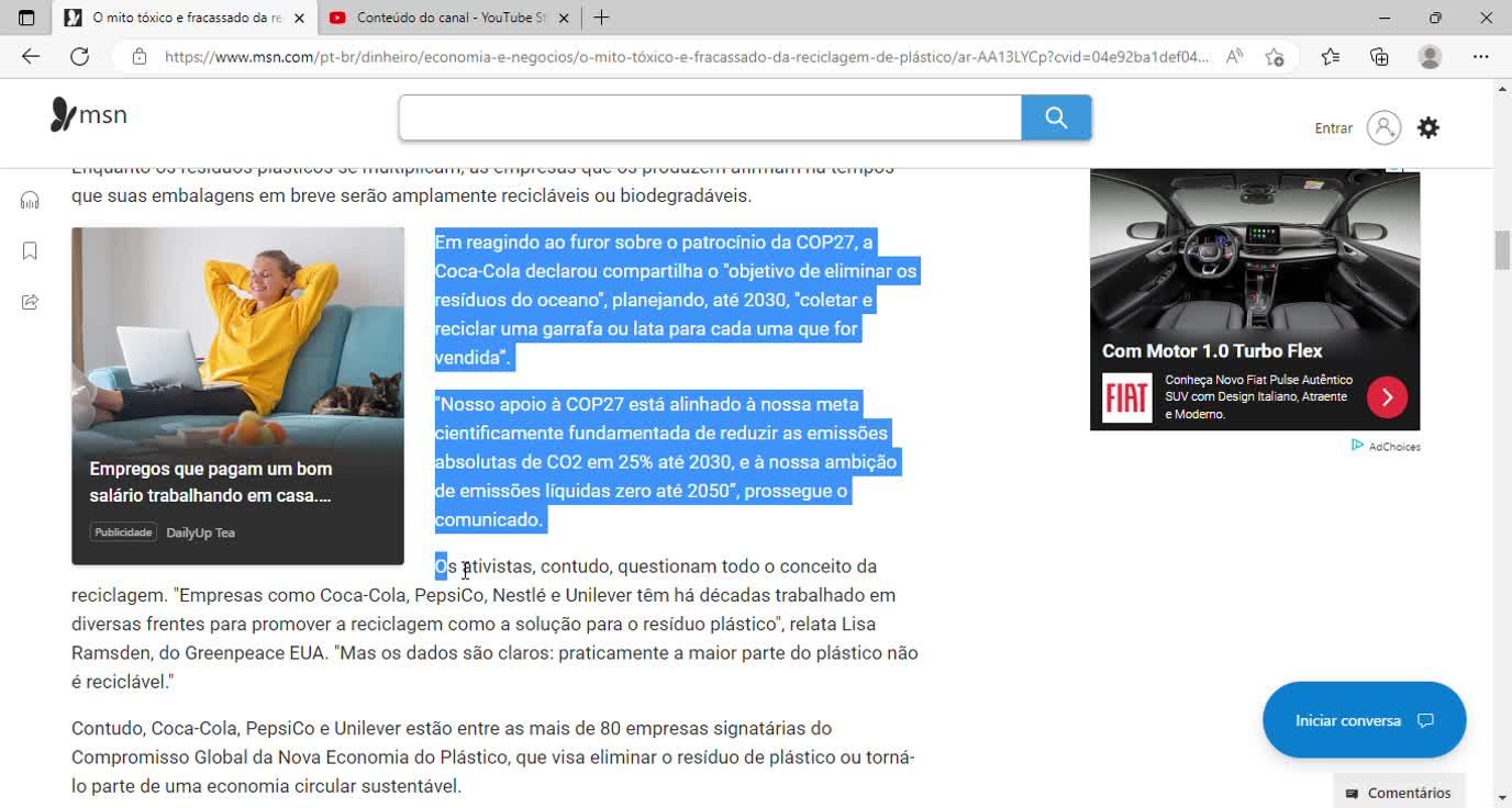 O mito tóxico e fracassado da reciclagem de plástico