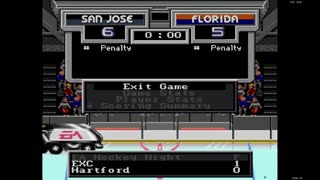 NHL '94 Franchise Mode 1991 Regular Season G50 - Len the Lengend (SJ) at DPS (FLA)