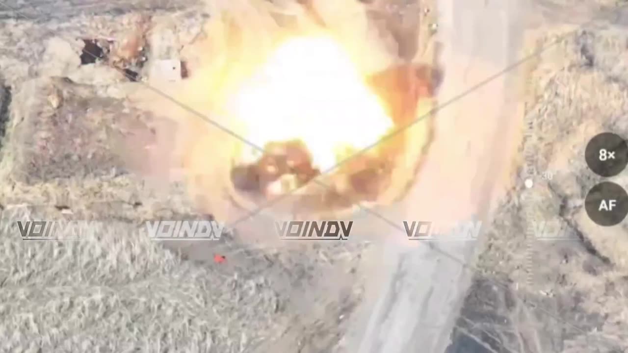 Ukrainian BMP-2 destroyed by Russian FPV drone