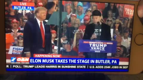 🦅 OANN Elon Musk your last chance to vote butler PA Saturday 06:48 pm