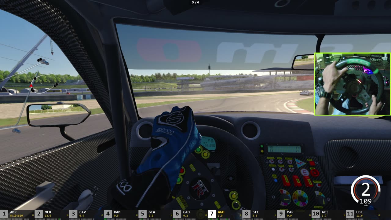 Nissan GT-R GT3 Mugello Circuit Asseto Corsa Race Gameplay