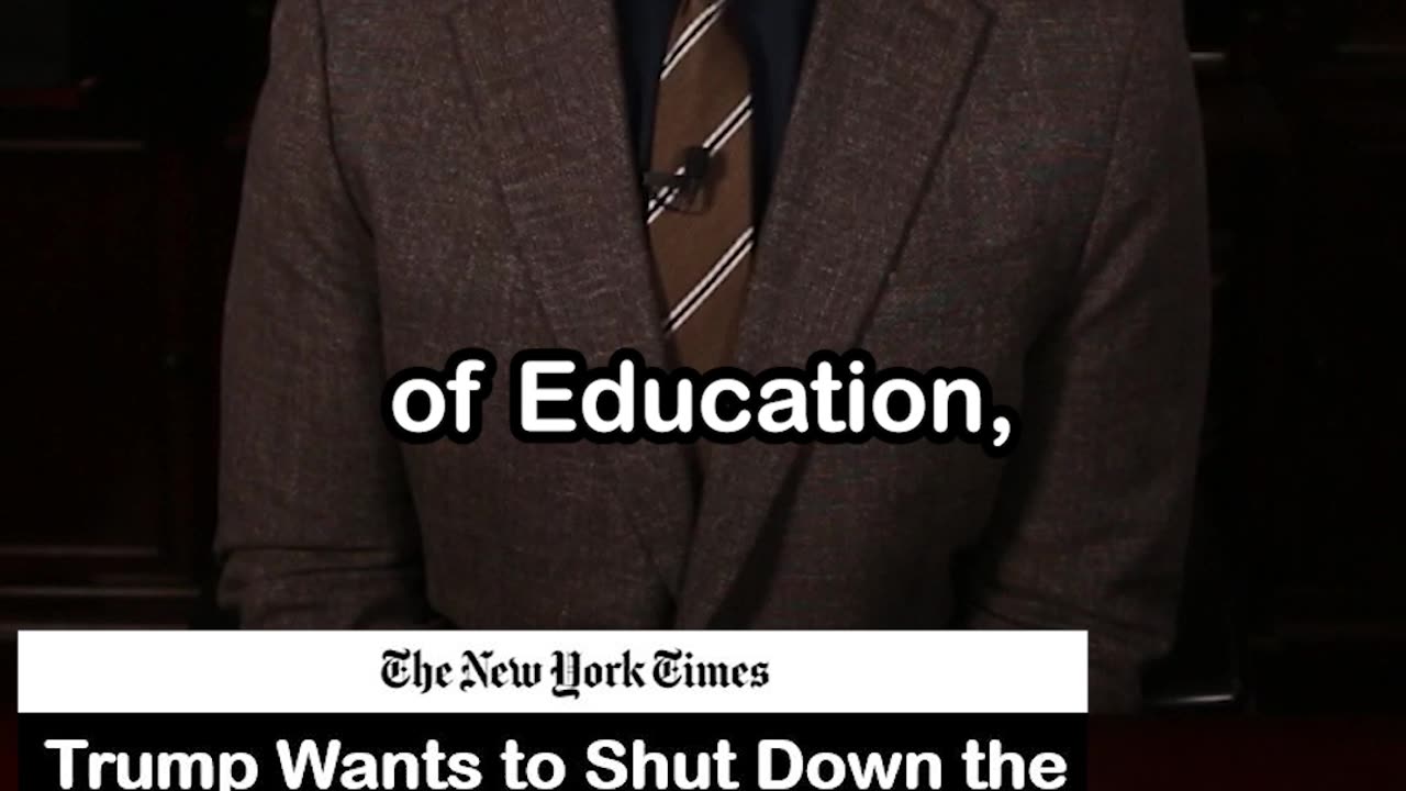 Trump Wants to Shut Down Department of Education