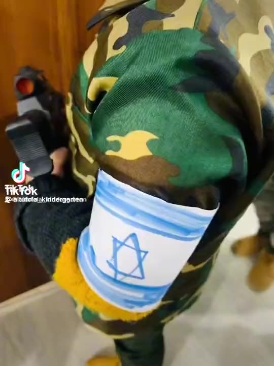 Arab Muslim Children Near Hevron Reenact Murdering Jews