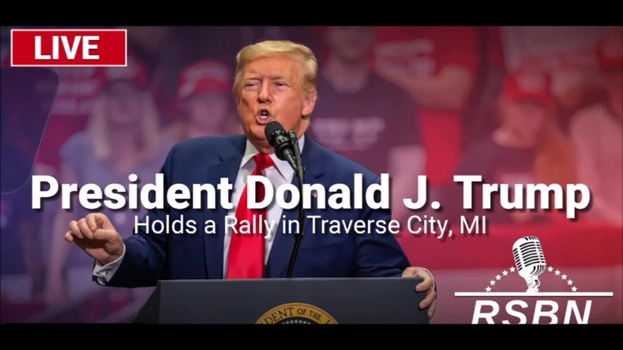 LIVE: President Trump Holds a Rally in Traverse City, MI - 10/25/24