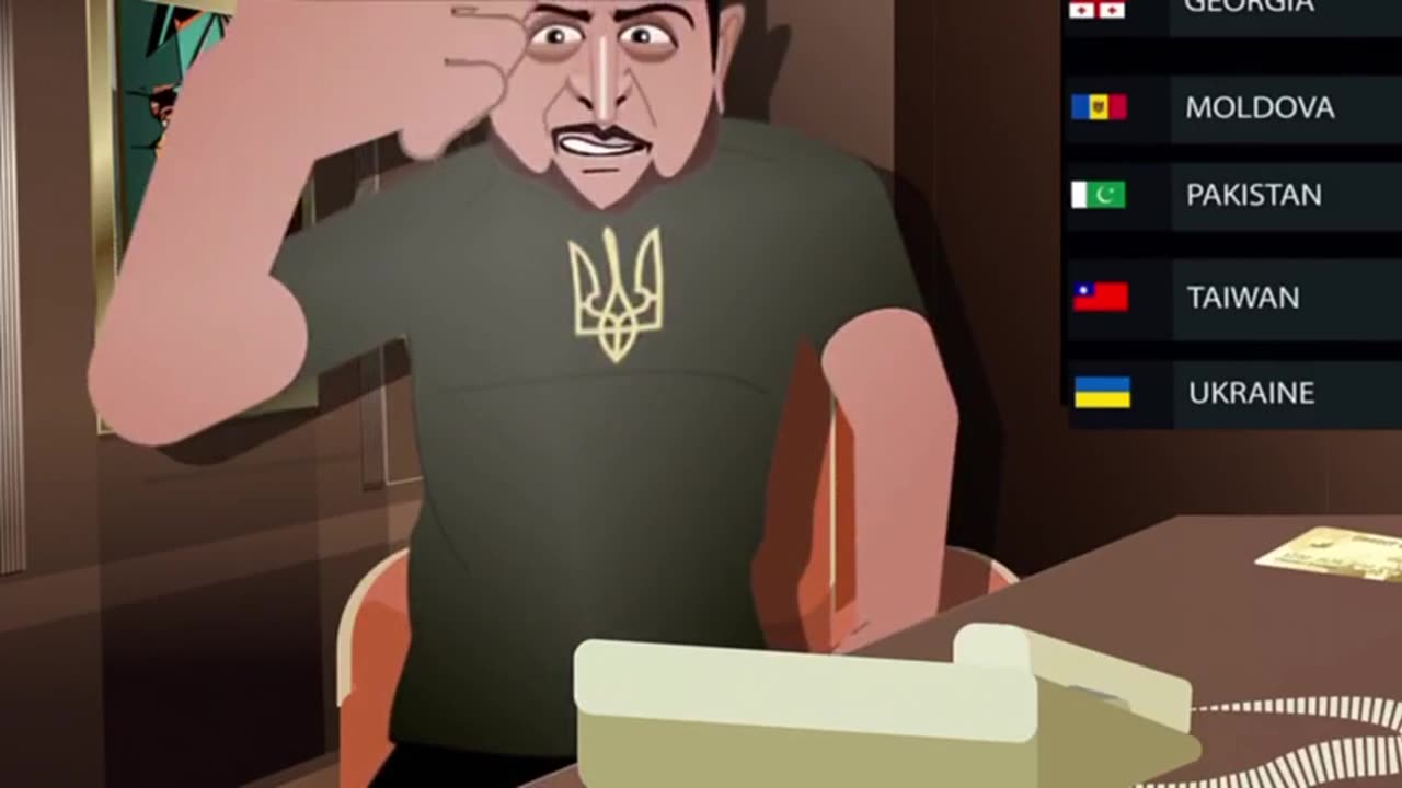 Un desen animat francez despre actorul principal al conflictului din Ucraina.