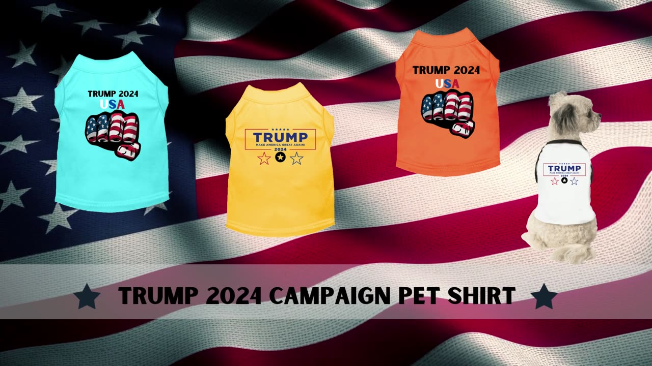 TRUMP 2024 Campaign Pet Shirt