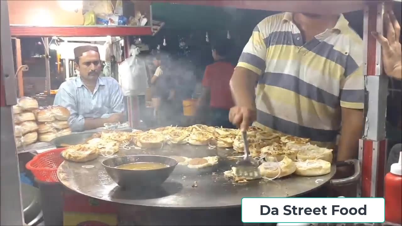 Special Double Egg Bun Kebab Burger at Street Food