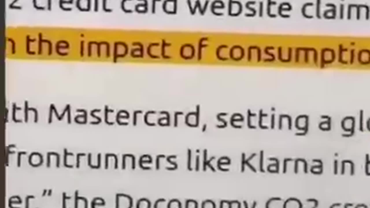 MasterCard & UN joined forces to produce a credit card that measures your carbon footprint.