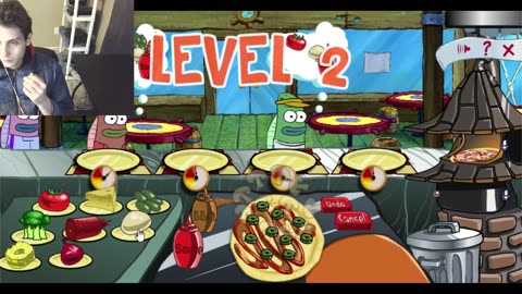 SpongeBob SquarePants Pizza Perfect Video Game Level 1 Walkthrough Gameplay With Live Commentary