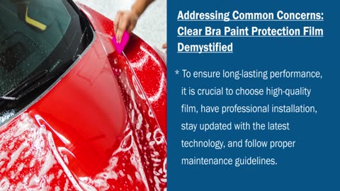 Unveiling the Wonders of Clear Bra Paint Protection Film