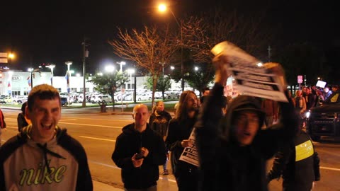 Anti Trump Liberals Protesting in the Streets