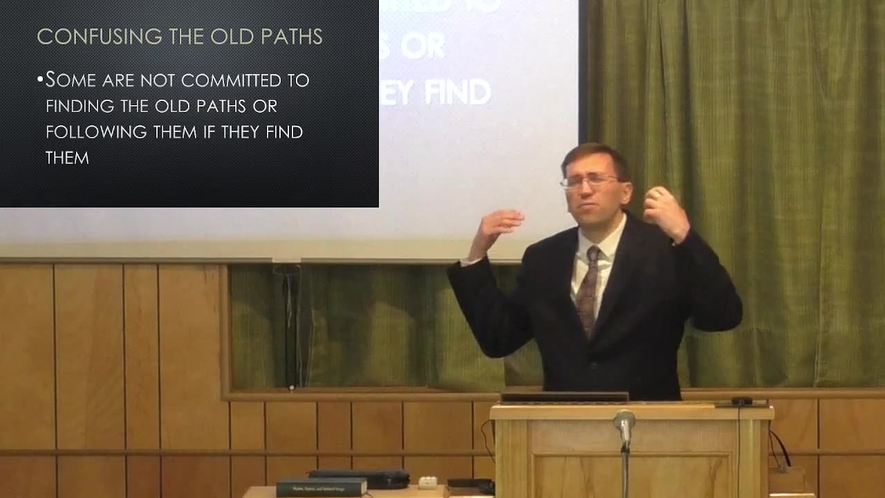 Recognizing the Old Paths (1): Organization