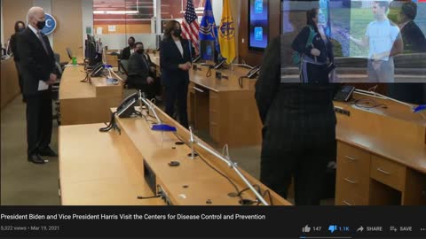 CASTLE ROCK PRESENTS: WHITE HOUSE LIVE COMMENTS / BIDEN & HARRIS VISIT CDC + FUNNY BIDEN HARRIS VIDS: 04/19