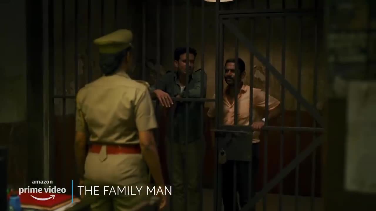 Srikant and JK Arrested _ Police Station Funny Scene_ The Family Man _ Manoj Bajpayee, Sharib Hashmi