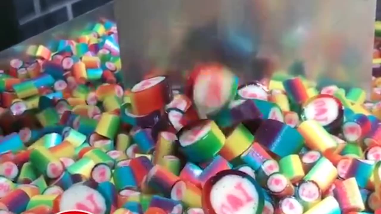 Candy Cutting Relaxing Video