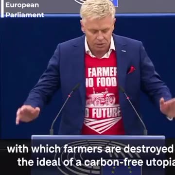 NETHERLANDS - Dutch farmers are under attack. Rob Roos MP was forced to cover his t-shirt