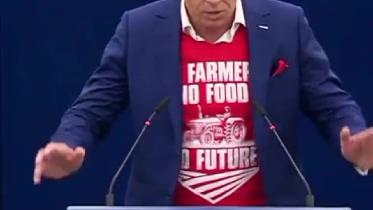 NETHERLANDS - Dutch farmers are under attack. Rob Roos MP was forced to cover his t-shirt