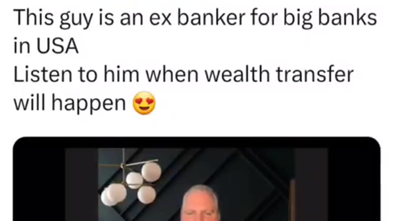Wealth Transfer according to ex big banker