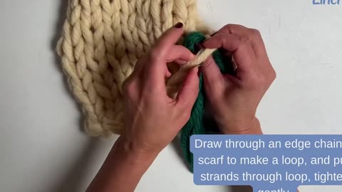 How To Finger Knit Chunky Wool Scarf