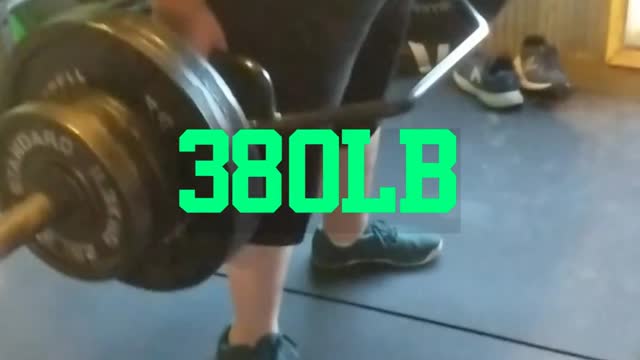 380LB HexBar Deadlift after squats