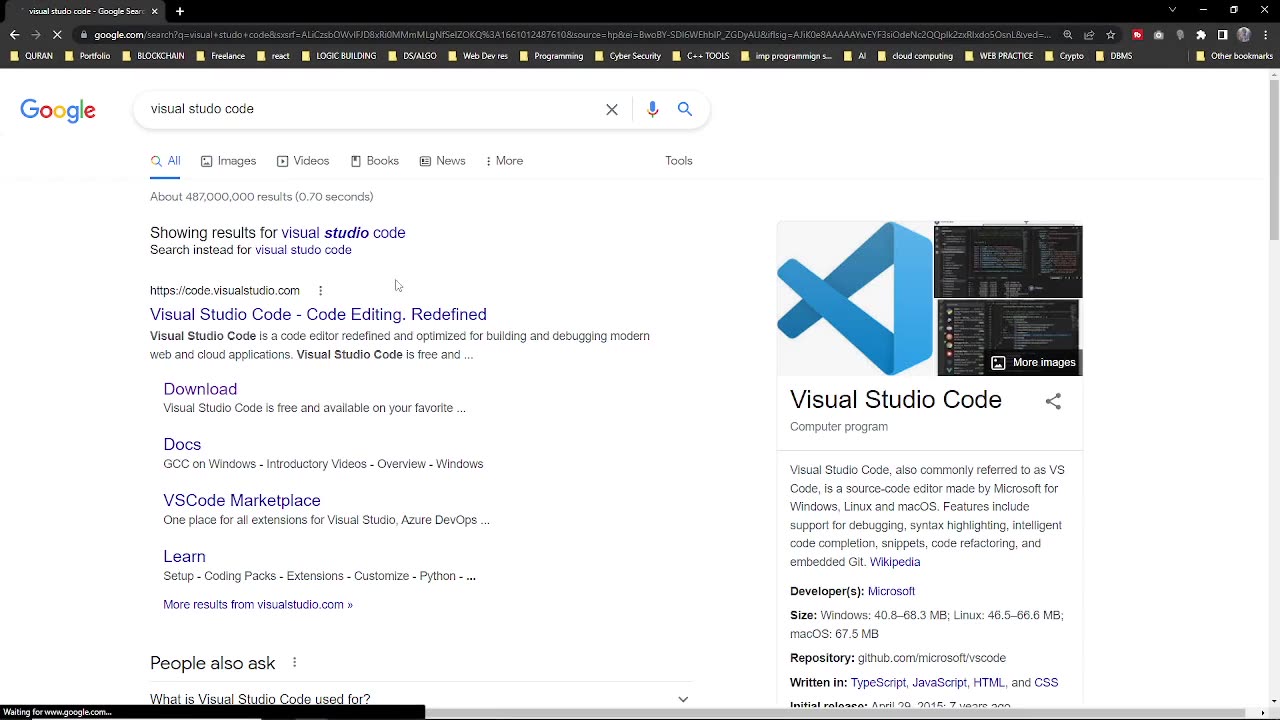 HTML COURSE: Vs code installation & structure