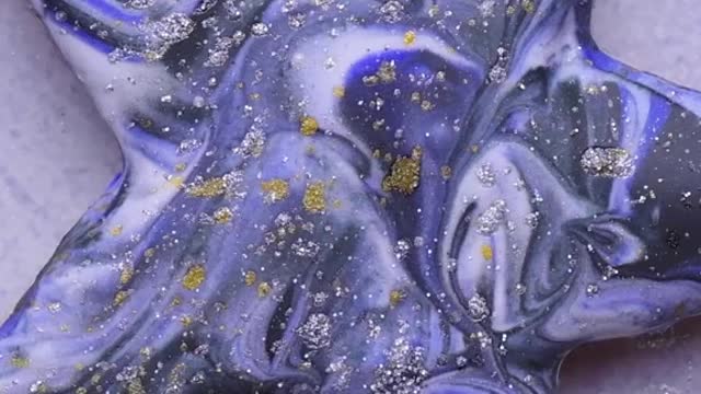 These galaxy cookies are out of this world #cookiedecorating