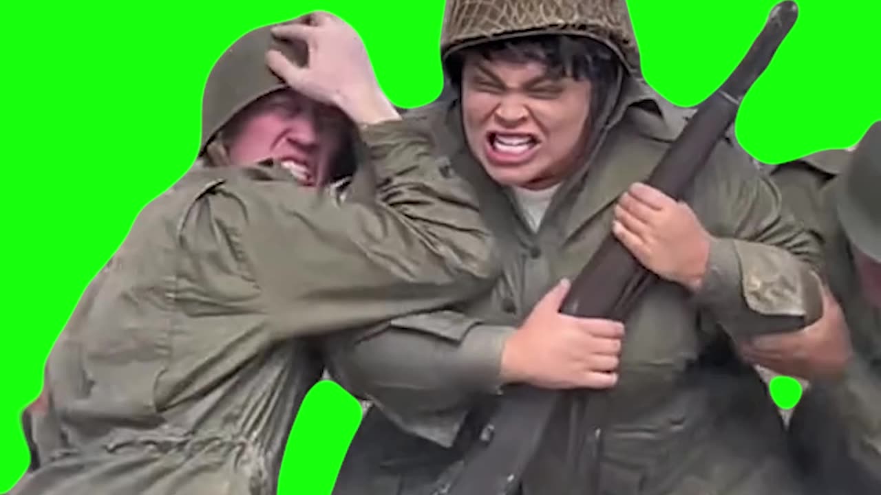 Sergeant Trisha Paytas Screaming No | Green Screen