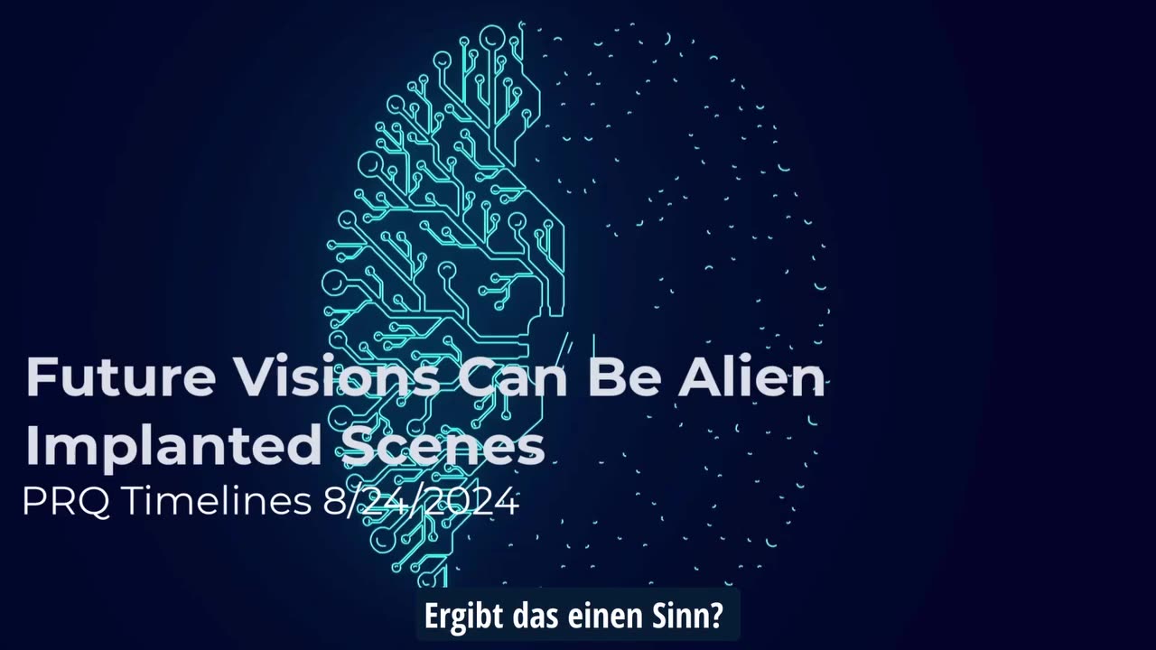 Zukunftsvisionen können von Aliens implantierte Szenarien sein